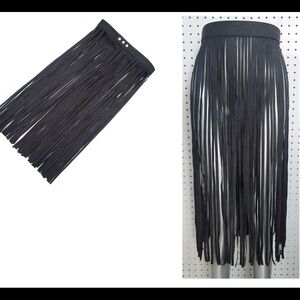 Black Fringe Belt - RePosh!